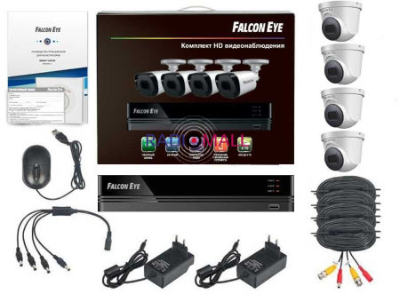 Комплект видеонаблюдения Falcon Eye FE-104MHD Дом SMART Комплект видеонаблюдения Falcon Eye FE-104MHD Дом SMART